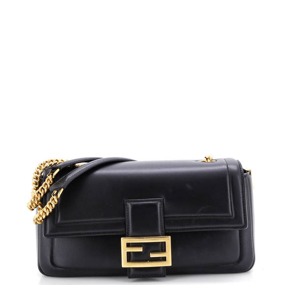 Fendi Medium Baguette Chain Bag Leather - Picture 1 of 6
